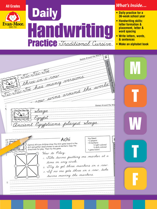 Title details for Traditional Cursive, Grades K-6 by Evan-Moor Educational Publishers - Available